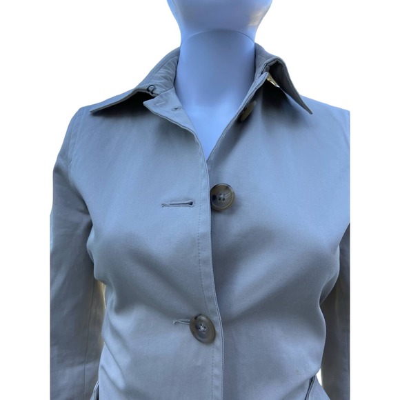 Banana Republic Tan Short Trench Coat, XS * wom897 - Picture 10 of 13